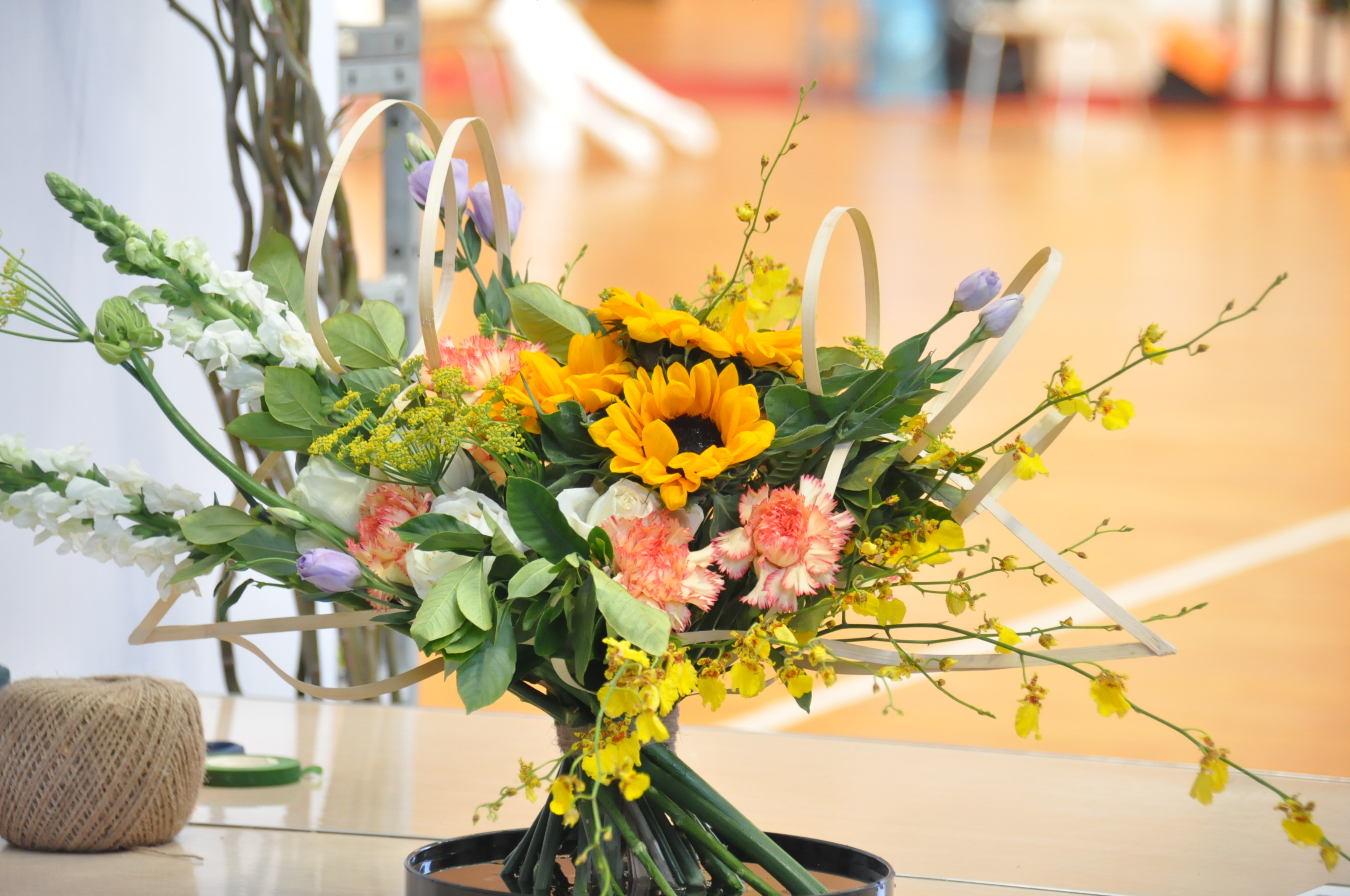 我校承办的2019年安徽省职业院校技能大赛(高职组)"艺术插花"赛项圆满