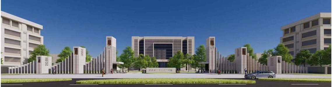 学院南门全景图